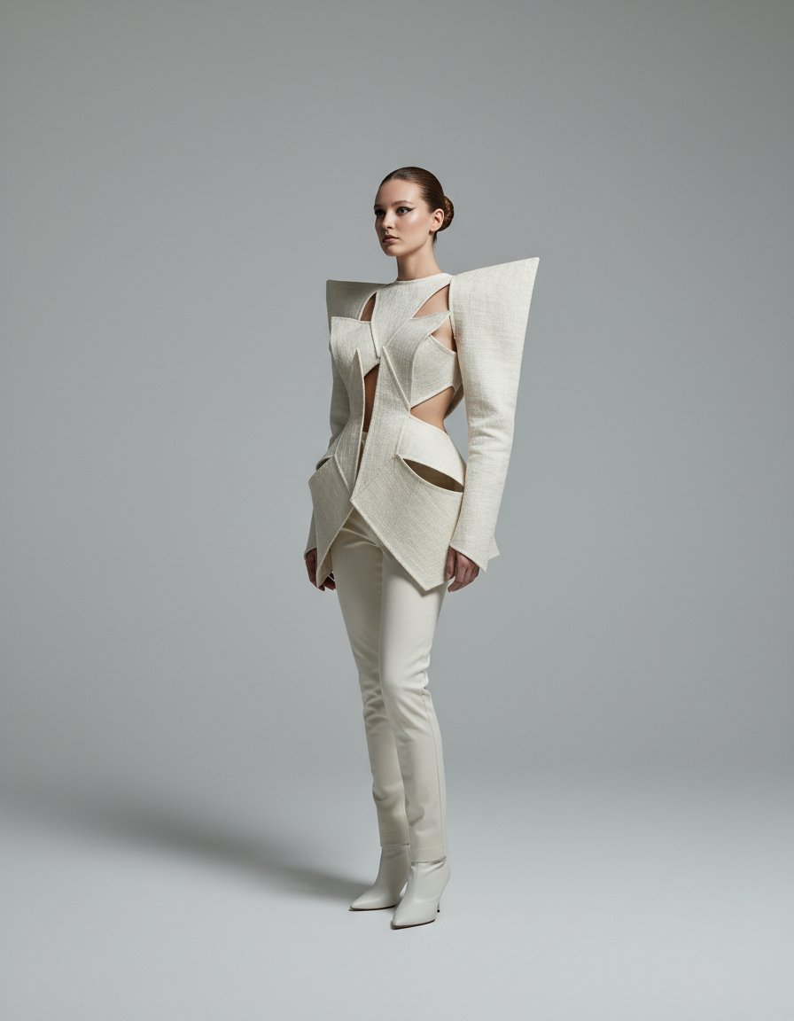 Draped Sculptural Top
