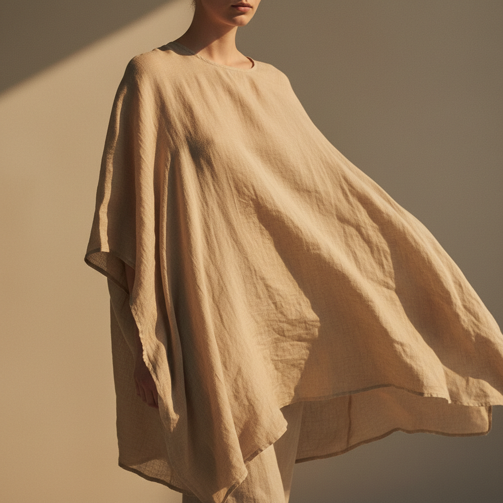Crinkled Linen Tunic