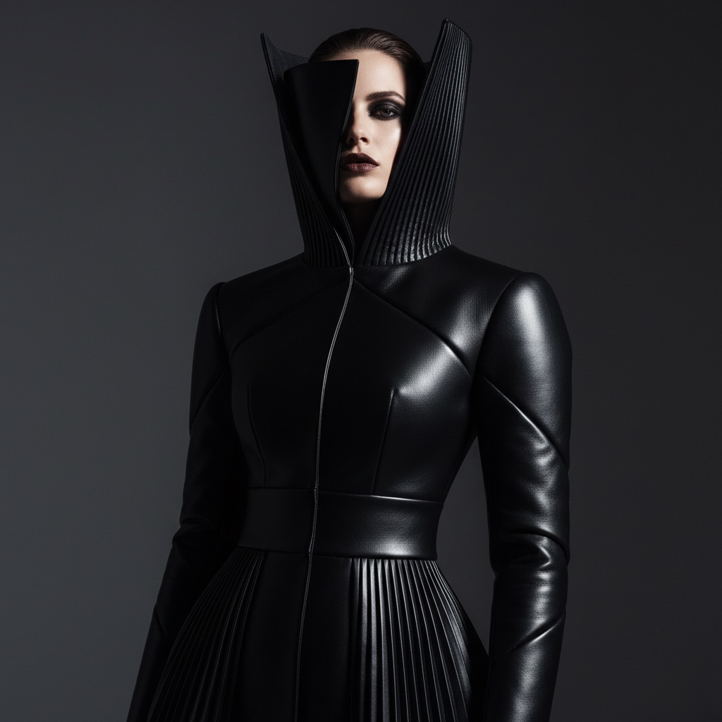 Sculptural black tailoring from the ISAYA editorial